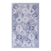 Blue Area Rug 5x8, Washable Rug, Low-Pile, Non-Slip, Non-Shedding, Foldable, Kid & Pet Friendly - Area Rugs for living room, bedroom, kitchen