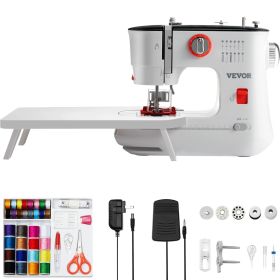 VEVOR Sewing Machine, Portable Sewing Machine for Beginners with 12 Built-in Stitches, Reverse Sewing