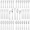 30 Pieces Silverware Set, Stainless Steel Flatware Cutlery Set for 6, Fancy Tableware Eating Utensils for Home Kitchen Restaurant Hotel, Mirror Polish