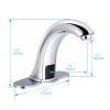 Automatic Sensor Touchless Bathroom Sink Faucet with Deck Plate