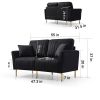 Sectional Sofa, 2 Piece Single Chair And Loveseat Sofa, Stylish And Modern Design, Perfect For Living Room Furniture Armrest Sofa