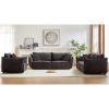 3-Seater + 3-Seater + 1-Seater Combo Sofa Modern Living Room Sofa, Linen Fabric Sofa, Wooden Frame with 5 Pillows, Apartment Sofa Furniture