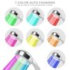 LED Shower Head Handheld Color-Changing Automatically Hydropower without Batteries