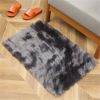 1pc, High Pile Tie-Dyed Shaggy Rug for Living Room and Bedroom - Fire Retardant, Machine Washable, Anti-Skid, Faux Fur