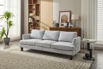 Fabric 3 Seater Couch with 2 USB, Comfortable Sectional Couches and Sofas for Living Room Bedroom Office Small Space, Easy Assembly & Comfy Cushion