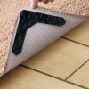 4/8pcs High Quality Non-slip Anti-drill Carpet Stickers Suitable For Living Room Dining Room Bathroom Rugs